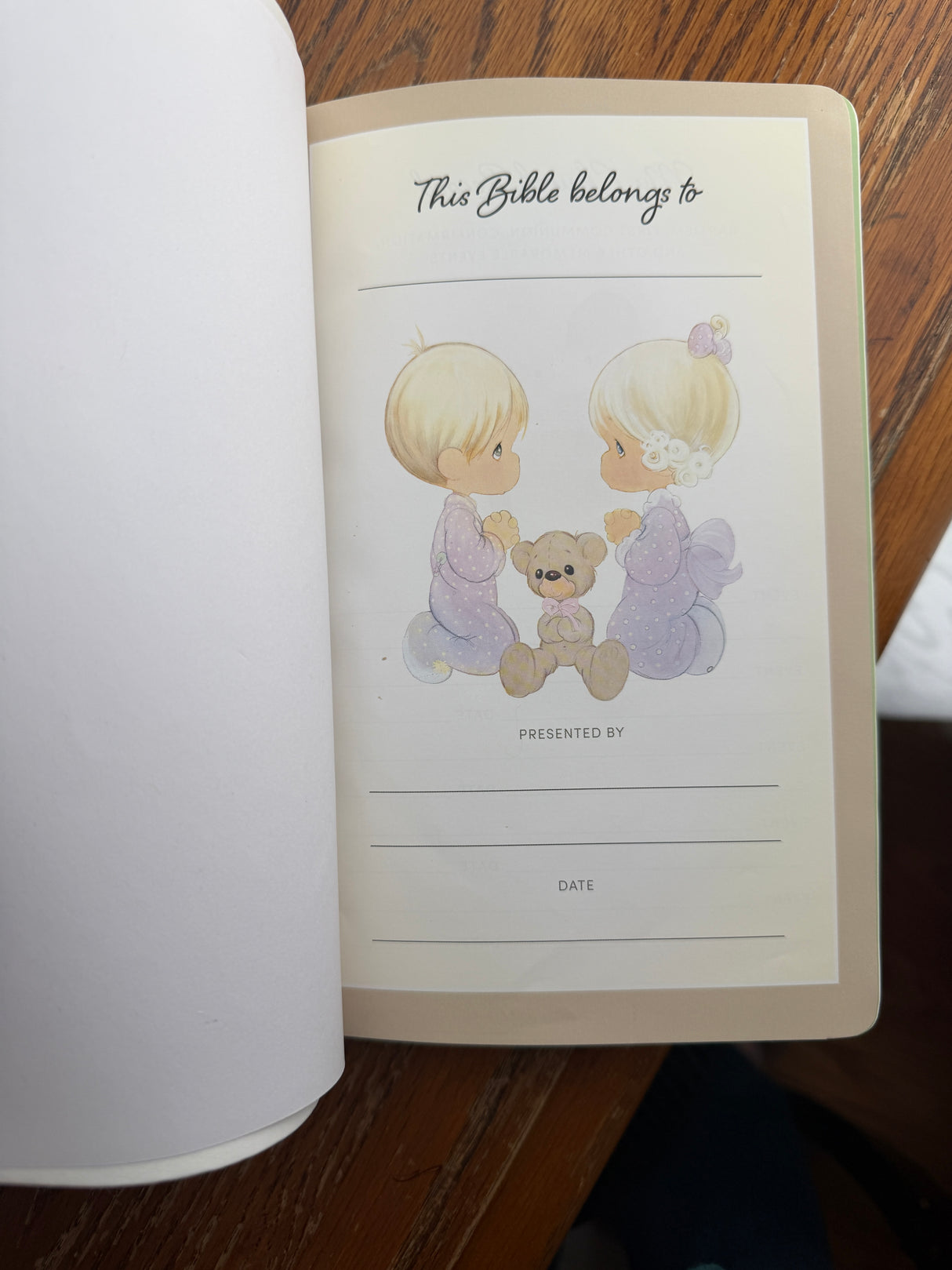 Precious Moments Catholic Bible for Boys or Girls (White)