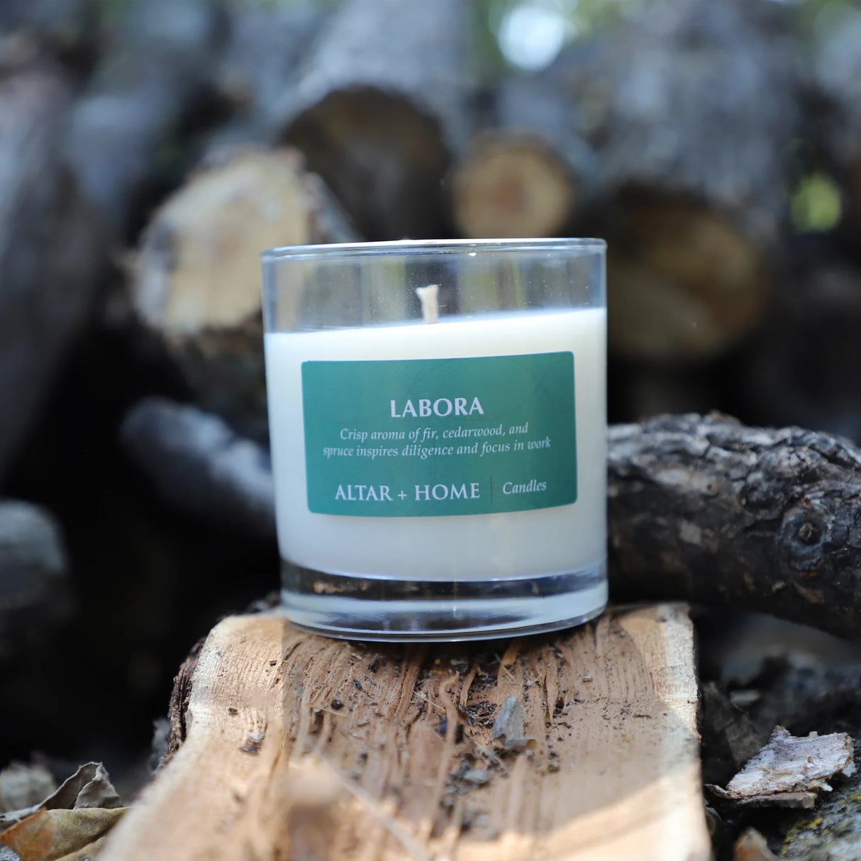 Labora Scented Candle – Fir, Cedarwood & Spruce | 5.5 oz Coconut Soy Wax | Made in USA