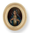Immaculate Heart of Mary Small 4.5 Inch Oval Framed Print