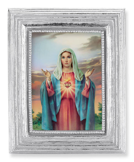 Immaculate Heart of Mary by Bonella 2.5x3.5 Print Under Glass
