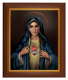 Immaculate Heart of Mary by Simeone 8x10 Textured Artboard Dark Walnut Frame