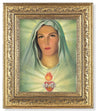 Immaculate Heart of Mary in White 8x10 Framed Print Under Glass