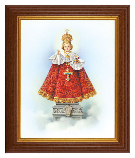 Infant of Prague 8x10 Textured Artboard Dark Walnut Frame