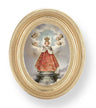 Infant of Prague Small 4.5 Inch Oval Framed Print