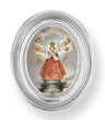 Infant of Prague Small 4.5 Inch Oval Framed Print