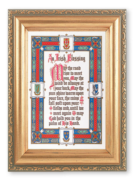 Irish Blessing 4x5.5 Print Under Glass