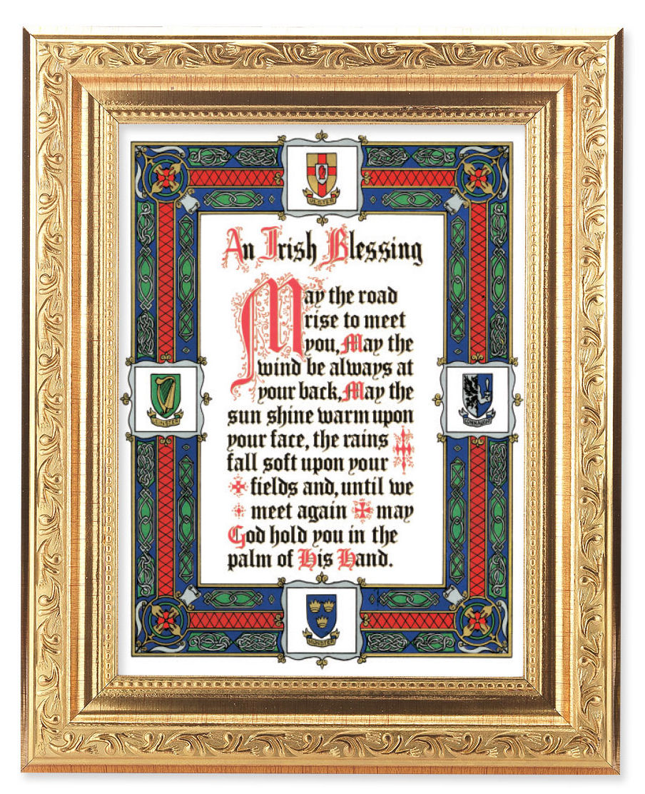 Irish Blessing 6x8 Print Under Glass