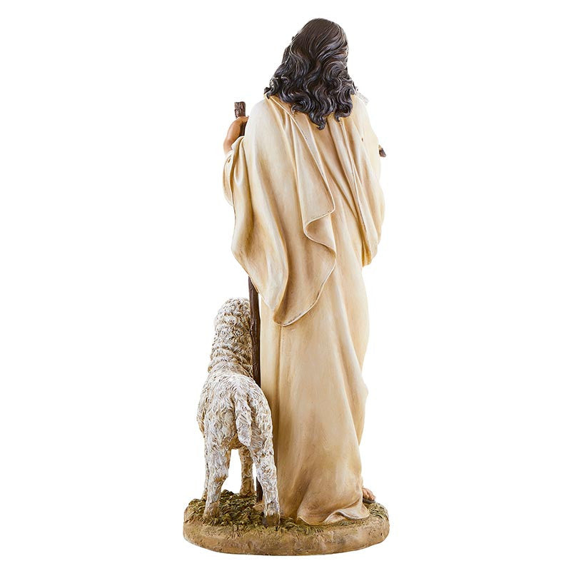 Good Shepherd Statue 24" Full Color Resin