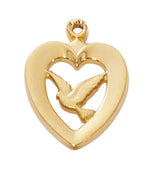 Heart with Dove Confirmation Necklace