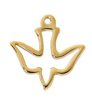 Cut-Out Dove Medal Necklace