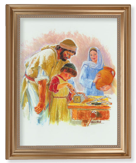 Jesus the Carpenter by Hook 11x14 Framed Print Artboard