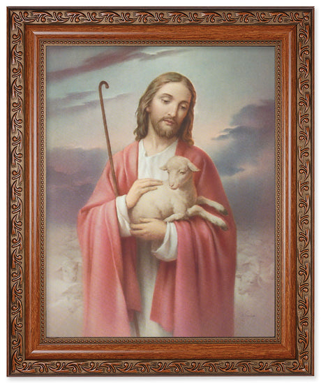 Jesus the Good Shepherd 8x10 Framed Print Under Glass