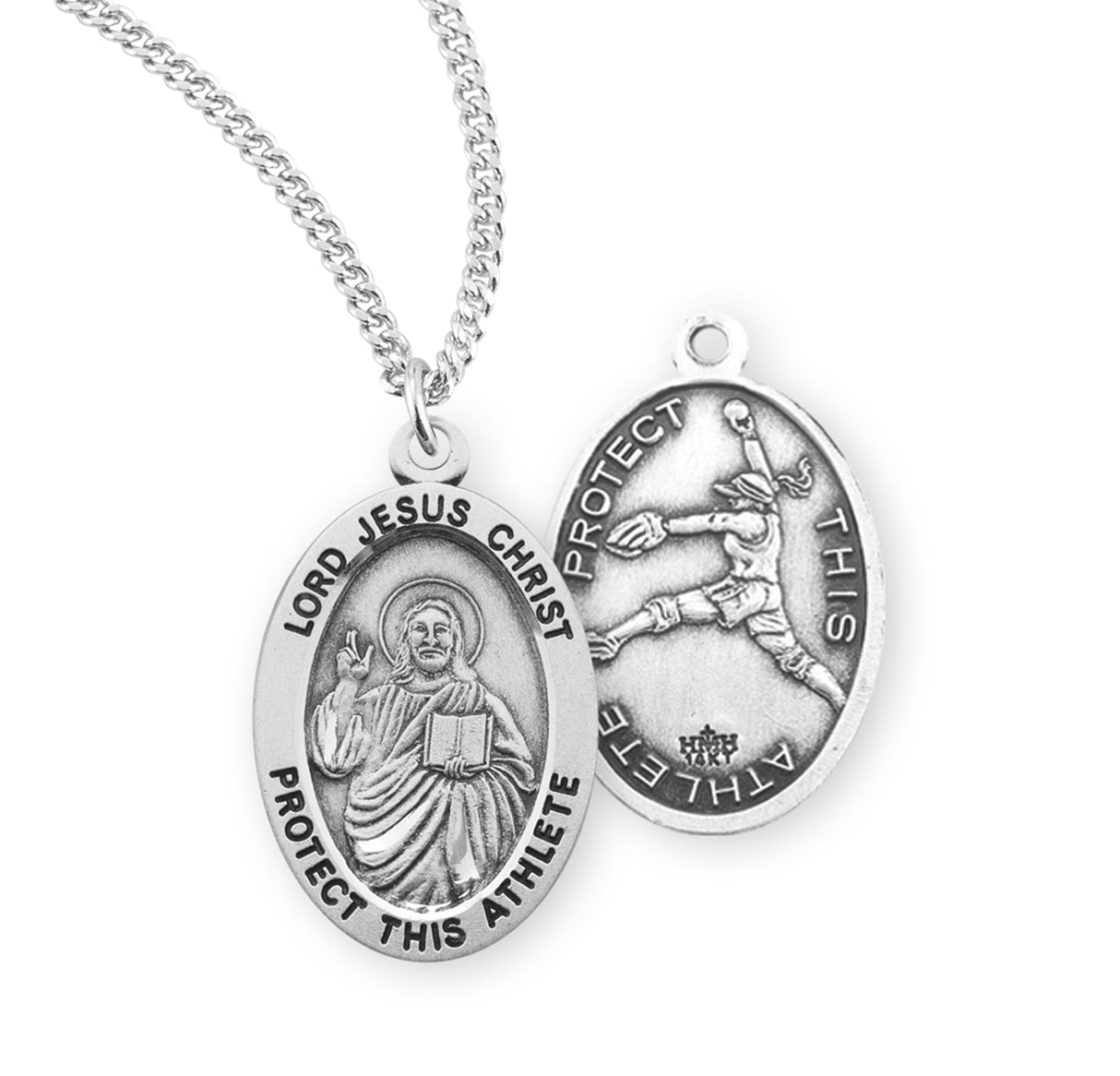 Jesus Protect this Softball Athlete Medal