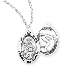Jesus Protect this Swimming Athlete Medal Girl