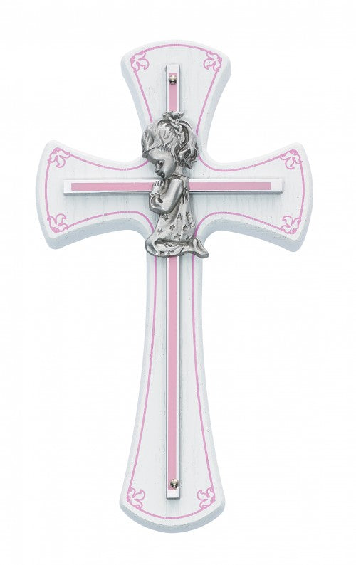 Kneeling Girl on Baby Cross