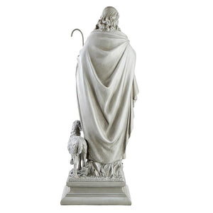 Jesus the Good Shepherd 28" Resin Statue – Indoor Devotional Figure