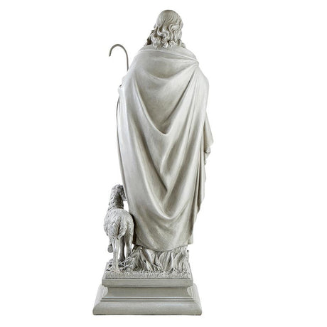 Jesus the Good Shepherd 28" Resin Statue – Indoor Devotional Figure