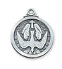 Engravable Sterling Silver Holy Spirit Medal