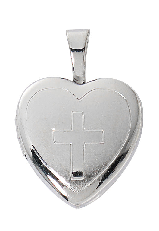 Sterling Silver Heart Locket Necklace