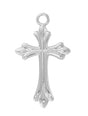 Polished Cross Necklace, Sterling or Gold over Sterling