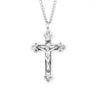 Large Men's Crucifix with Scroll Leaf Tips