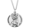 Large Round Saint Christopher Necklace
