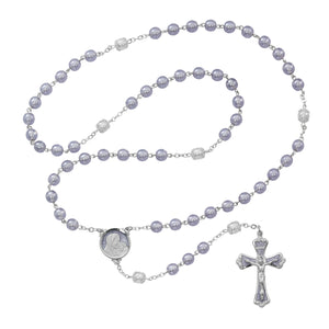 Lavender Enamel Rosary