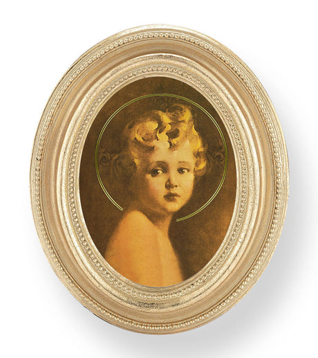 Light of the World Small 4.5 Inch Oval Framed Print