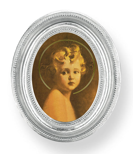 Light of the World Small 4.5 Inch Oval Framed Print