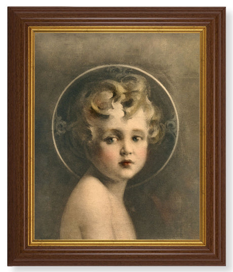 Light of the World by Chambers 8x10 Textured Artboard Dark Walnut Frame