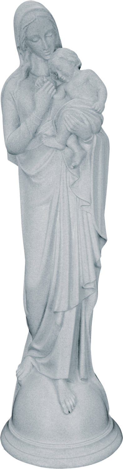 Plastic Madonna and Child Statue - 24 inch
