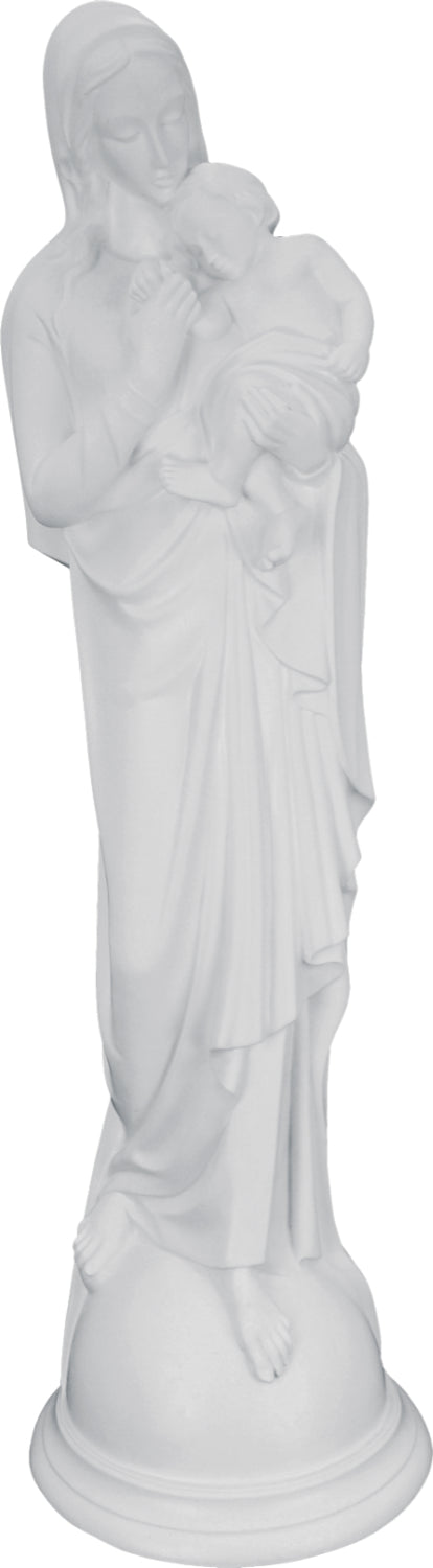 Plastic Madonna and Child Statue - 24 inch