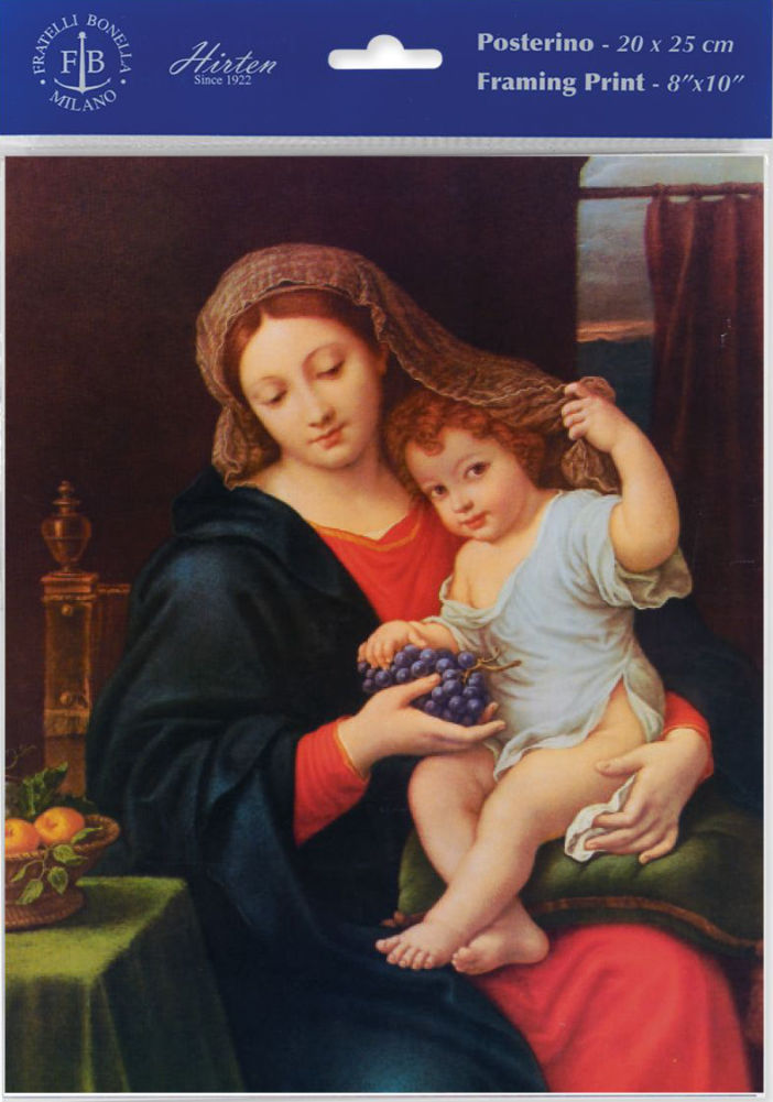 Madonna of the Grapes Print - Sold in 3 per pack