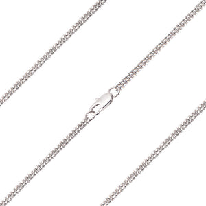 Medium Curb Chain w. Clasp Various Sizes Metals