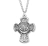 4-Way Cross Sterling Silver Pendant for Men