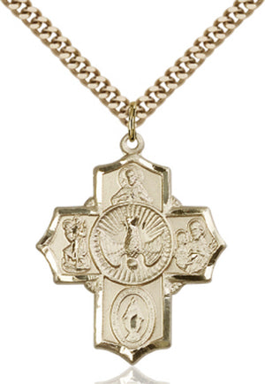 Men's 5-Way Medal with Pointed Tips