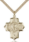 Men's 5-Way Medal with Pointed Tips