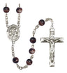 Angel de la Guardia Silver Plated Rosary for Men