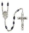 Angel de la Guardia Silver Plated Rosary for Men