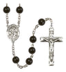 Angel de la Guardia Silver Plated Rosary for Men