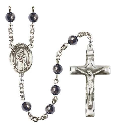 Blessed Caroline Gerhardinger Silver Plated Rosary for Men