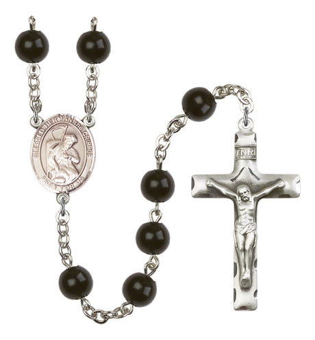Blessed Herman the Cripple Silver Plated Rosary for Men