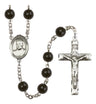 Blessed Miguel Pro Silver Plated Rosary for Men