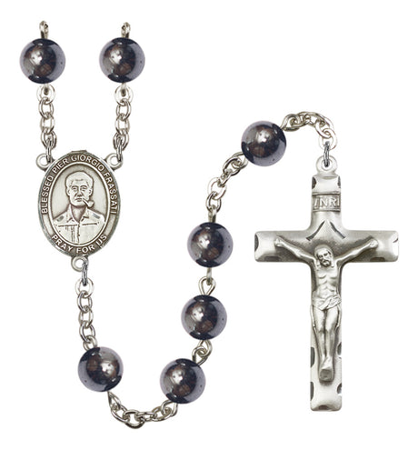 Blessed Pier Giorgio Frassati Silver Plated Rosary for Men