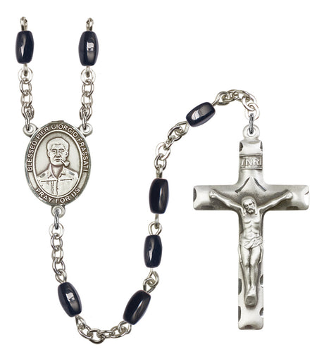 Blessed Pier Giorgio Frassati Silver Plated Rosary for Men
