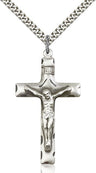 Men's Crucifix Pendant Shadowed Corpus