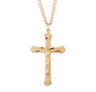 Floral Tip Crucifix Pendant with 24 for Men