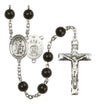 Guardian Angel Air Force Silver Plated Rosary for Men