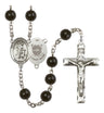 Guardian Angel Coast Guard Silver Plated Rosary for Men