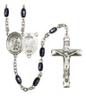 Guardian Angel National Guard Silver Plated Rosary for Men